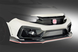 VARIS ARISING-II FRONT BUMPER 4 PIECES FRP, CARBON FOR HONDA CIVIC TYPE R FK8 VAHO-020