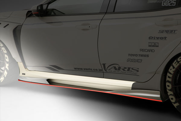 VARIS WIDE BODY KIT SIDE SKIRT AND BIG UNDERBOARD LR 4PCS FRP CARBON FOR HONDA CIVIC TYPE R FK8 VAHO-037