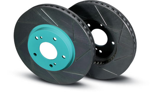 PROJECT MU SCR REAR GREEN 1PIECE BRAKE ROTORS FOR SUBARU WRX STI VAB A~C BREMBO FRONT:4POT REAR:2POT  SCRF060