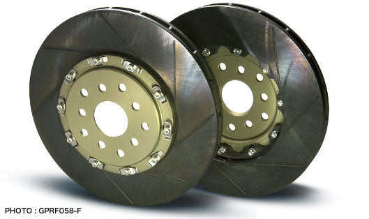 PROJECT MU SCR-GT FRONT TUFRAM 2PIECE BRAKE ROTORS FOR SUBARU WRX STI VAB A~C BREMBO FRONT:4POT REAR:2POT  GPRF058-F