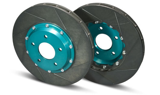 PROJECT MU SCR-PRO FRONT GREEN 2PIECE BRAKE ROTORS FOR TOYOTA MARK X ZIO ANA10 ANA15 GGA10 GPRT114