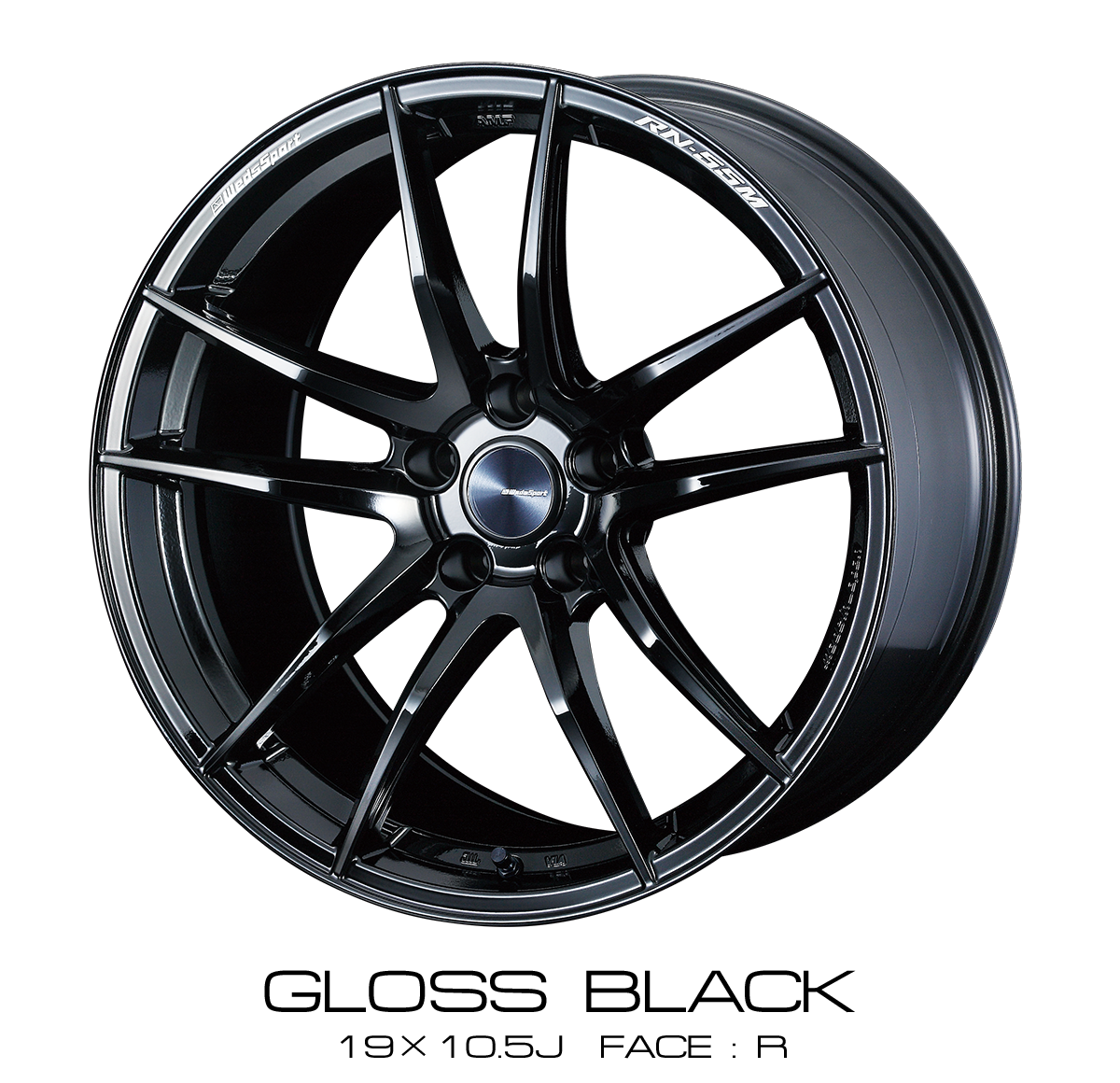 WEDS WEDSSPORT RN-55M 18×10.0J 36 5x112※ GLOSS-BLACK