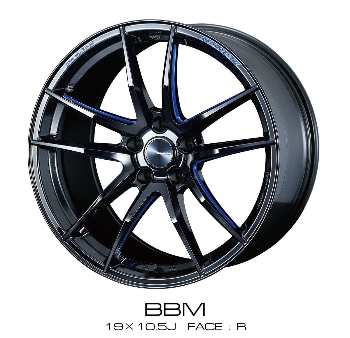 WEDS WEDSSPORT RN-55M 19×9.5J 48 5x114.3 BBM