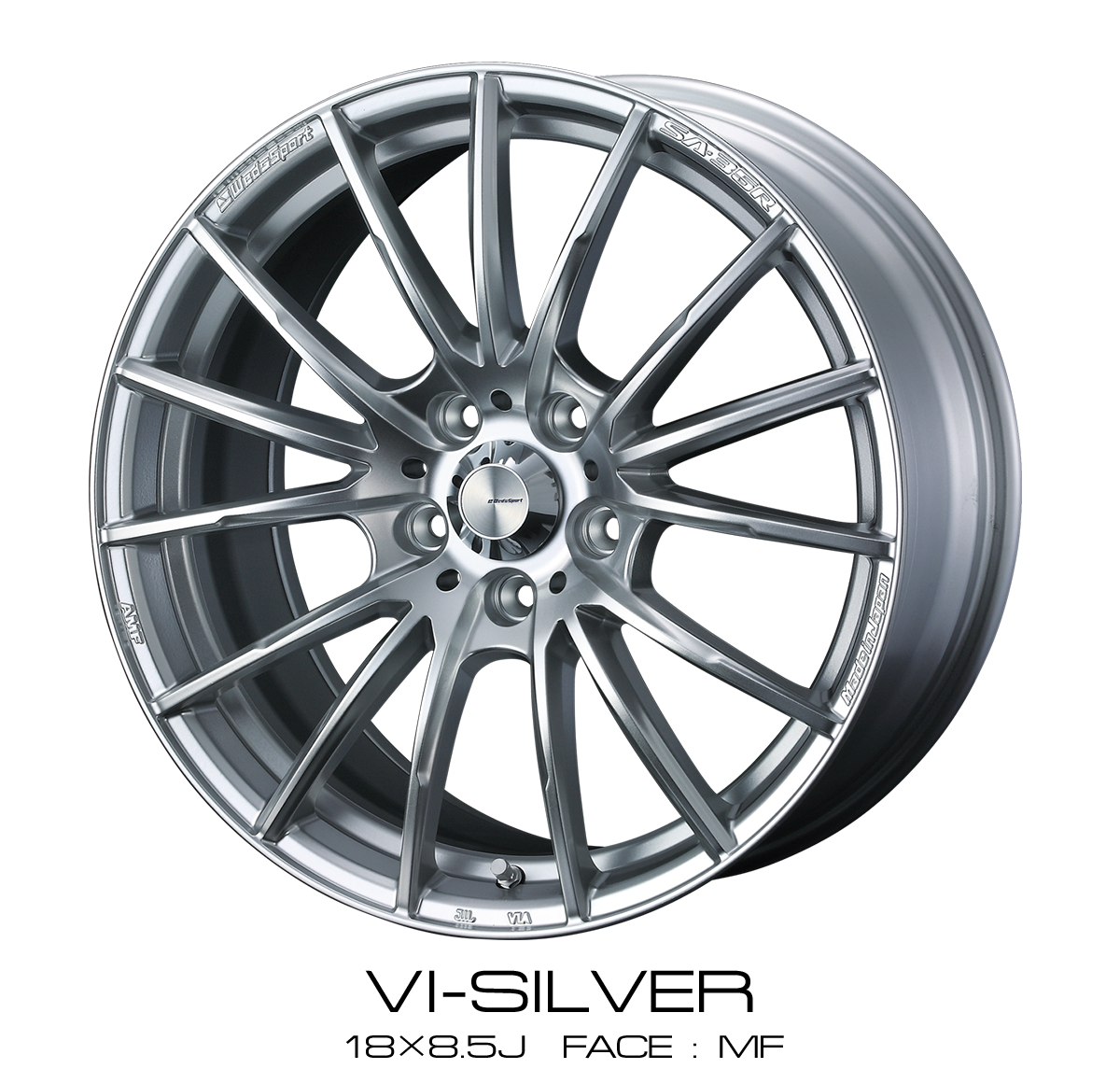WEDS WEDSSPORT SA-35R 18×7.0J 53 5x114.3 VI-SILVER
