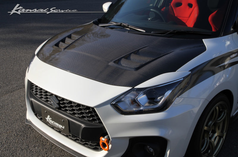 KANSAI SERVICE FRP ENGINE HOOD FOR SUZUKI SWIFT SPORTS ZC33S KAS021