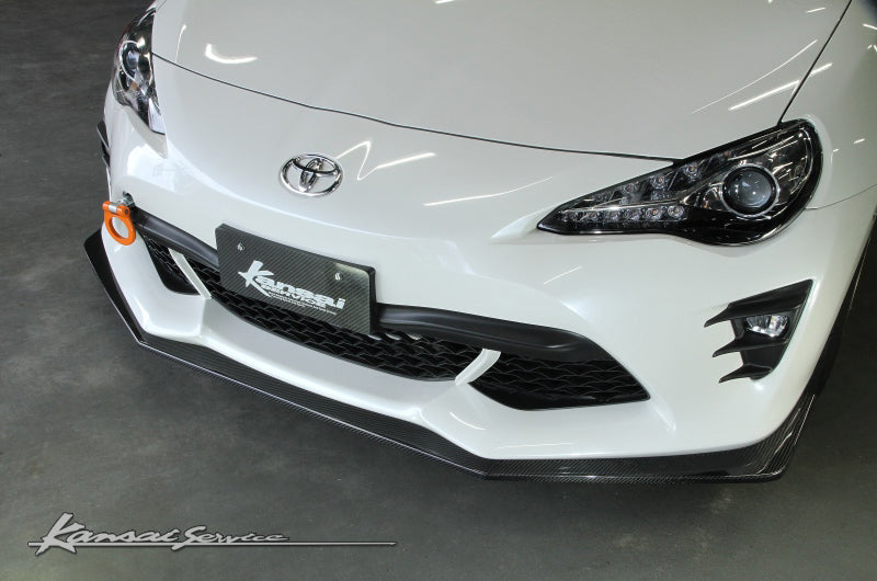 KANSAI SERVICE CARBON FRONT LIP FOR TOYOTA 86 ZN6 KAT610