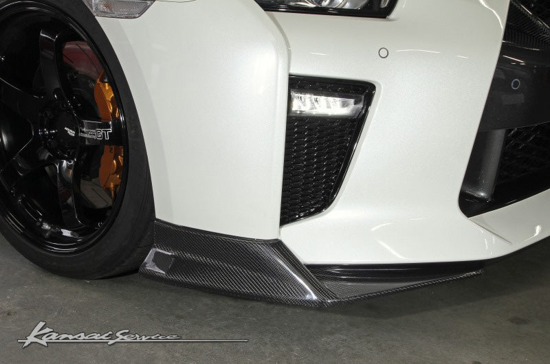 KANSAI SERVICE CARBON FRONT SHORT LIP FOR NISSAN GT-R R35 2017- KAN110