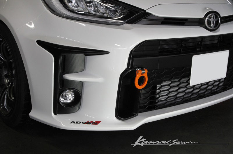 KANSAI SERVICE FOLDABLE FRONT TOW HOOK CHROME FOR TOYOTA GR YARIS