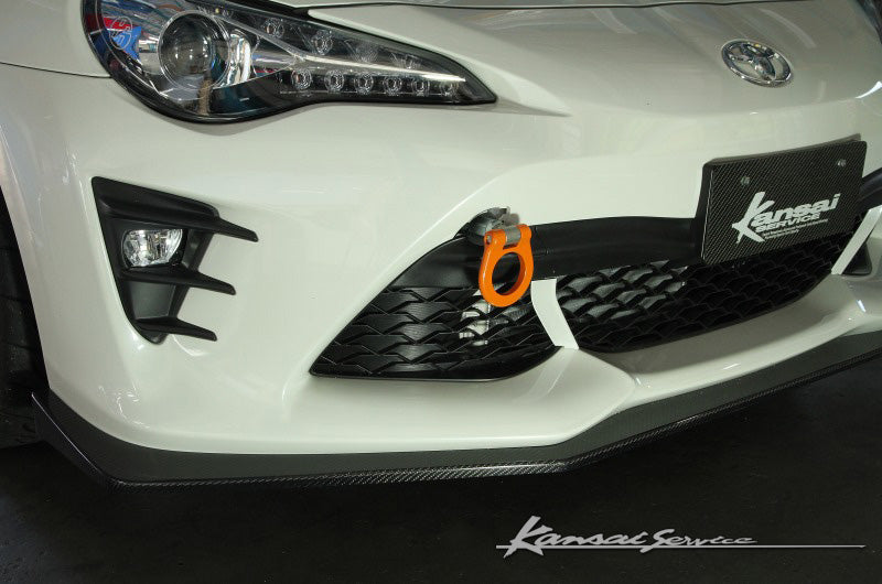 KANSAI SERVICE FOLDABLE REAR TOW HOOK CHROME FOR 86 BRZ ZN6 ZC6 KHT112C