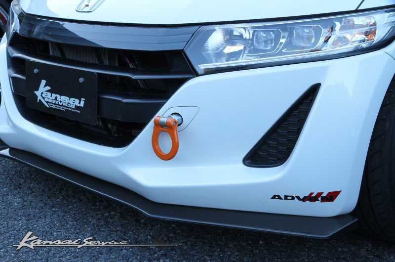 KANSAI SERVICE FOLDABLE FRONT TOW HOOK ORANGE FOR HONDA S660 JW5 KHH113