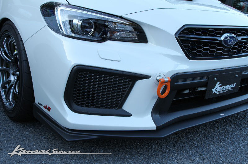 KANSAI SERVICE FOLDABLE FRONT TOW HOOK CHROME FOR SUBARU WRX STI VAB VMG KHF117C