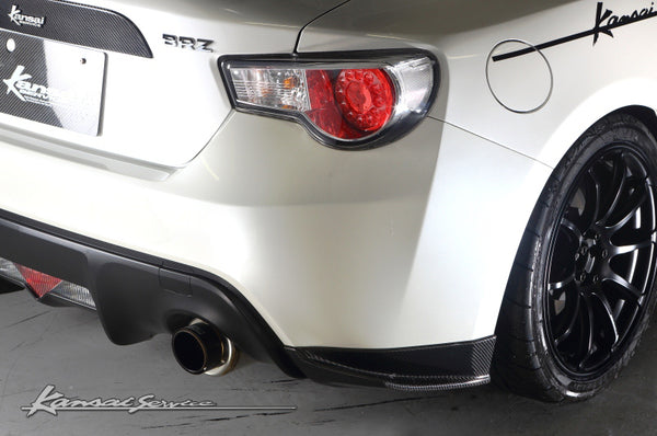 KANSAI SERVICE CARBON REAR SIDE SPOILER FOR TOYOTA 86 ZN6 SUBARU
