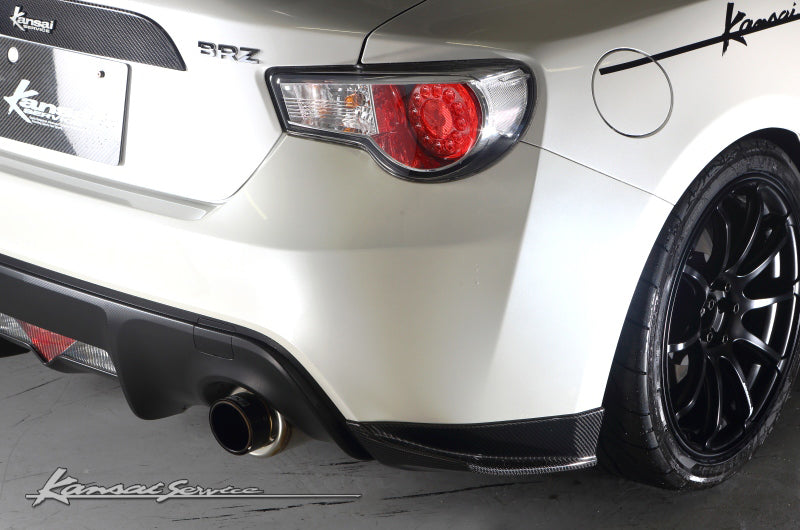KANSAI SERVICE CARBON REAR SIDE SPOILER FOR TOYOTA 86 ZN6 SUBARU