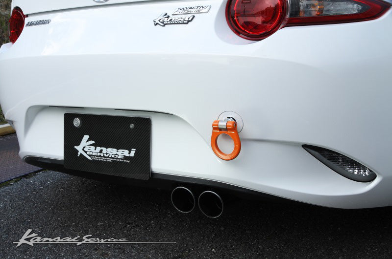 KANSAI SERVICE FOLDABLE REAR TOW HOOK ORANGE FOR MAZDA ROADSTER ND5RC KHZ112