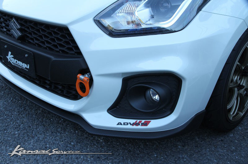 KANSAI SERVICE FOLDABLE FRONT TOW HOOK ORANGE FOR SUZUKI SWIFT SPORTS