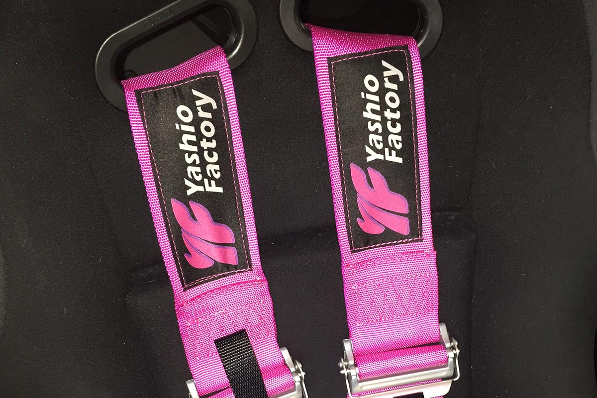 YASHIO FACTORY ORIGINAL SEAT BELT 2018 FIA STANDARD 6-POINT 2018 FIA SPEC WITH HANS FOR  YASHIO-FACTORY-00059
