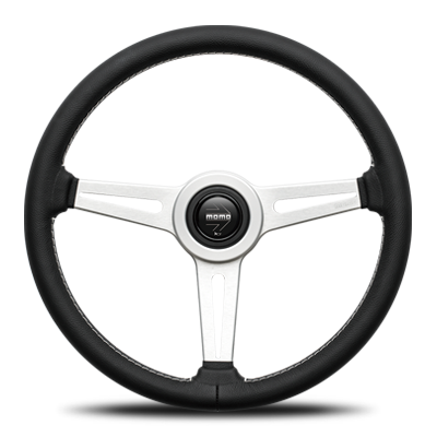 MOMO RETRO STEERING WHEEL R-30 - Black Hawk Japan MOMO RETRO STEERING WHEEL R-30 - Black Hawk Japan