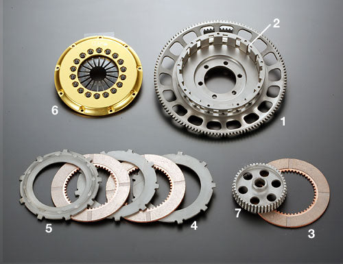 OSGIKEN CENTER HUB FOR R SERIES TRIPLE DISC TYPE CLUTCH KIT FOR MAZDA RX-7 FD3S 13BT R3A-FD3S-CENTER-HUB