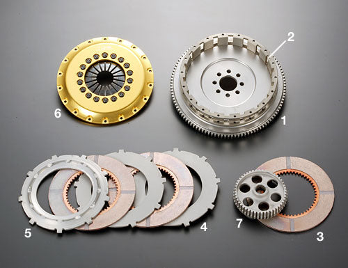OSGIKEN CLUTCH COVER FOR R SERIES TRIPLE DISC TYPE CLUTCH KIT FOR NISSAN SILVIA S14 PS13 RPS13 SR20DET R3B-S14-PS13-RPS13-CLUTCH-COVER