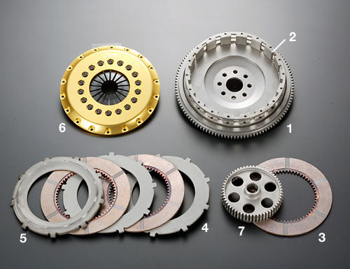 OSGIKEN R SERIES CLUTCH DISC WITH DAMPER FOR TRIPLE DISC TYPE 1 DISC FOR MAZDA RX-7 FC3S 13BT R3C-FC3S-CLUTCH-DISC