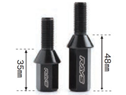 RAYS RACING SERIES 17HEX RACING BOLT SET (LONG-MEDIUM TYPE) L48 LONG TYPE (HEAD PART L48-PACK OF 4) M12X1.5 FOR  7413-M12-1-25-3