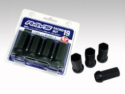 RAYS RACING SERIES 19HEX L48 RACING NUT SET (LONG, THROUGH TYPE) 4 PACK FOR  7413-1