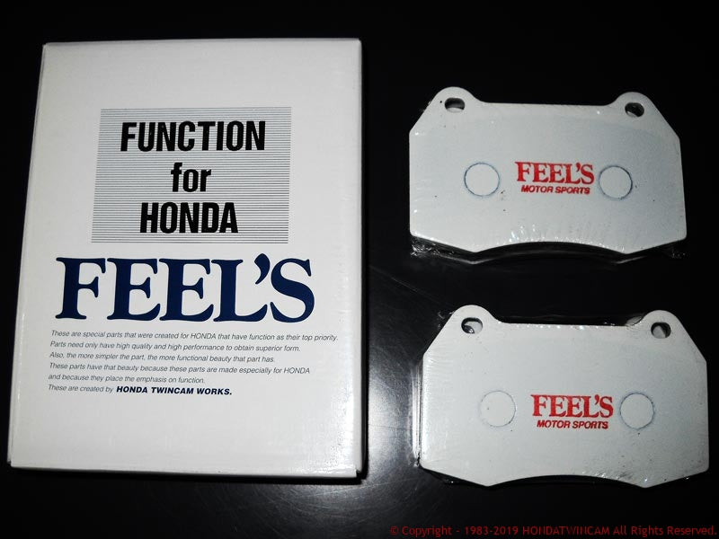FEEL'S HONDA TWINCAM BRAKE PADS (RACING) REAR FOR HONDA CIVIC EG6 Feels-00401