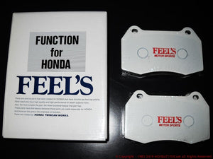 FEEL'S HONDA TWINCAM BRAKE PADS (RACING) REAR FOR HONDA ACCORD WAGON CH9 Feels-00137
