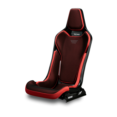 RECARO RCS BLACK SHELL RED RED SEAT FOR  81-087.20.617-0