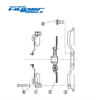 EXEDY HYPER SINGLE DISC ASSY  For BMW MINI  DH18D