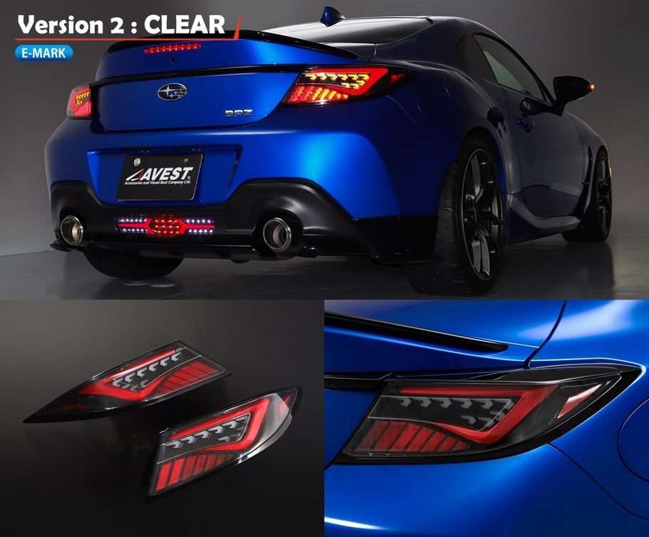 AVEST FULL LED TAIL LIGHT CLEAR VERSION 2 FOR TOYOTA GR86 ZD8