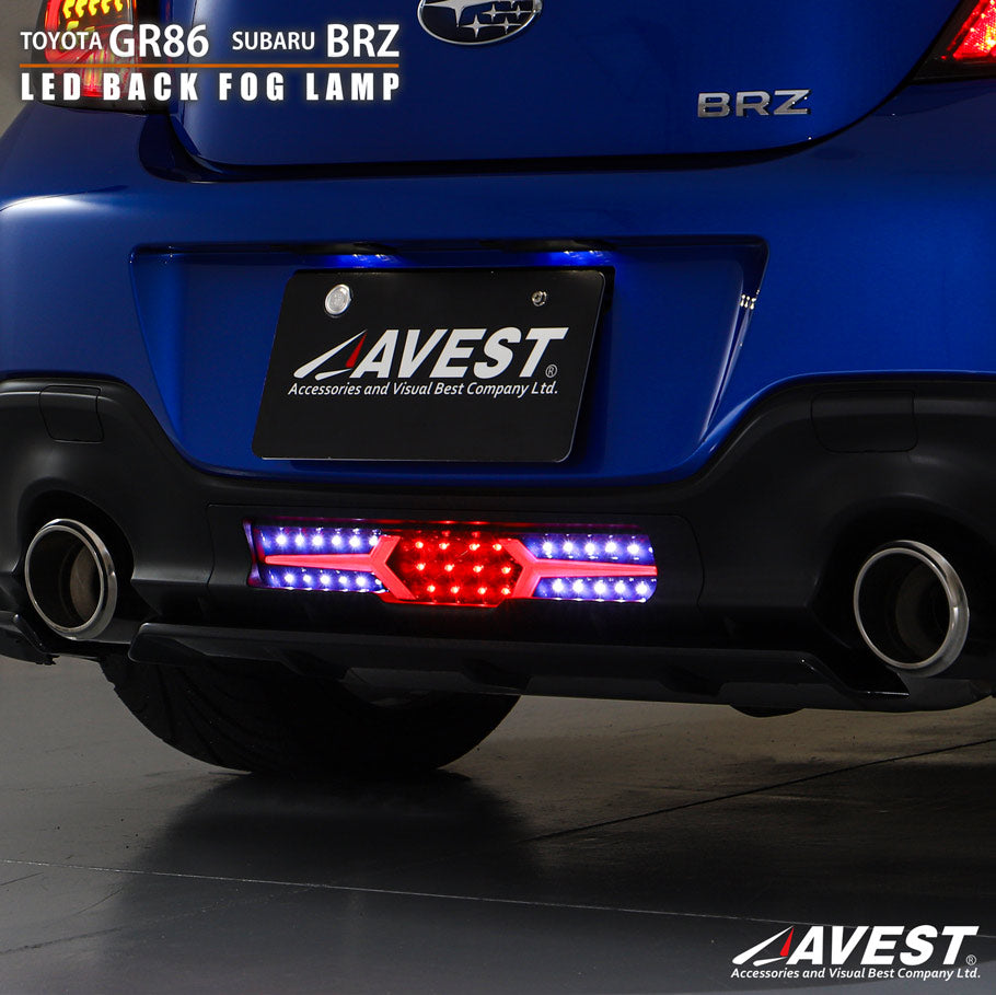 AVEST FULL LED BACK FOG LIGHT CLEAR VERSION 2 FOR TOYOTA GR86 ZD8 SUBARU BRZ ZD8 SB3003-J-CBR