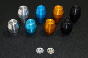 TOP SECRET ALUMINUM SHIFT KNOB BLACK SHORT 55 M10X1.25MM 6MT FOR  TOP-SECRET-00025