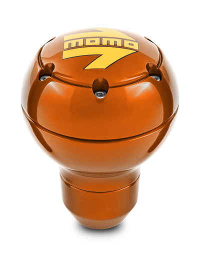MOMO ROUND METAL ORANGE SHIFT KNOB FOR SK119 - Black Hawk Japan