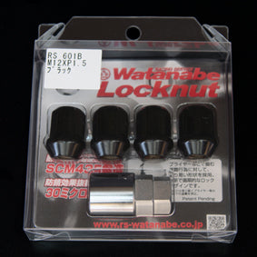 RS WATANABE LOCK NUT BLACK M12 P1.5 RS-WATANABE-00028