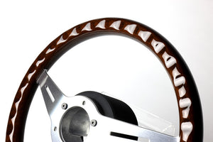 GREDDY SPORTS STEERING WOOD TYPE DARK BROWN FOR  16600009