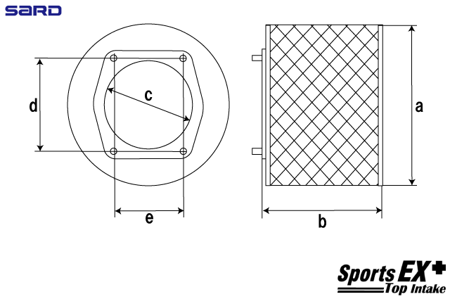 SARD SPORTS EX+ FILTER ALONE (FOR REPLACEMENT / REPAIR) 59925