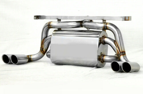 KREISSIEG F1 SOUND VALVETRONIC EXHAUST SYSTEM SUPER HOWLING VER. STAINLESS STEEL BILLET FLOATING CURL TAIL SANDBLAST KSG LOGO MARK FOR FERRARI F355 M2.7 F355-12-STAINLESSBILLET