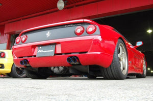 KREISSIEG F1 SOUND VALVETRONIC EXHAUST SYSTEM SUPER HOWLING VER. TITANIUM FLOATING CURL TAIL SANDBLAST KSG LOGO MARK FOR FERRARI F355 M2.7 F355-12-TITANIUM