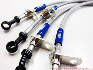 FEEL'S HONDA TWINCAM STAINLESS MESH BRAKE LINE FOR HONDA CR-Z ZF2 Feels-00539