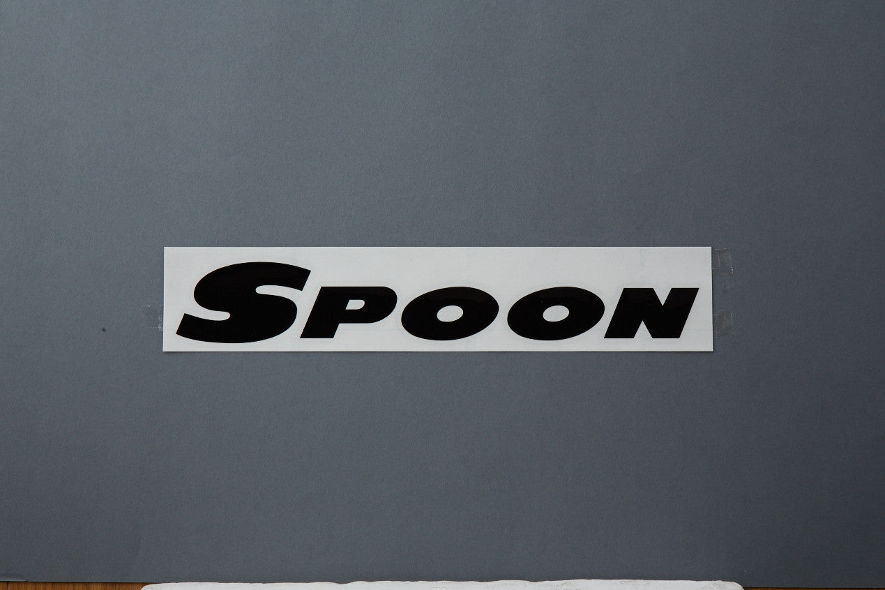 SPOON BLACK [800mm] TEAM STICKER For UNIVERSAL FITTING ALL-90000-B02