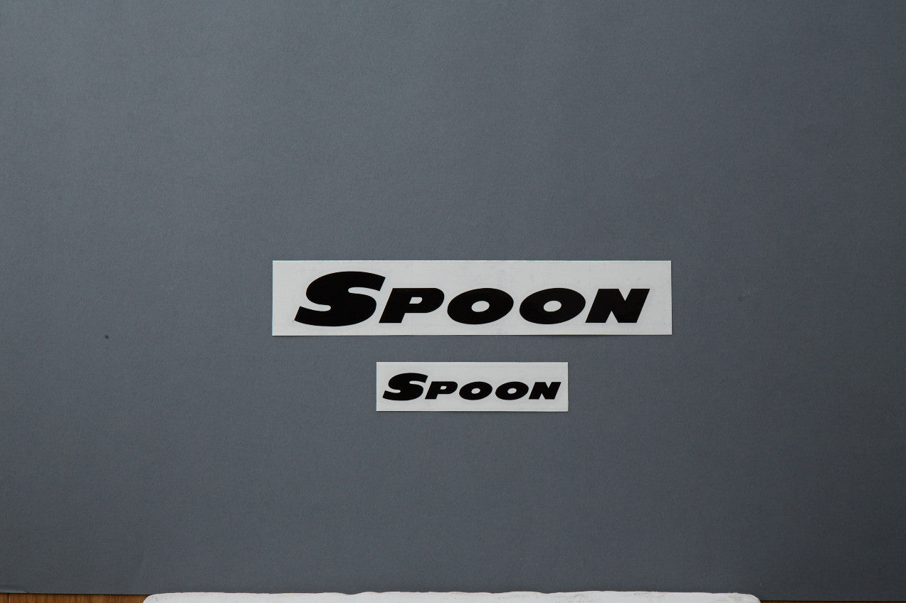 SPOON BLACK [200/100mm] TEAM STICKER For UNIVERSAL FITTING ALL-90000-B00