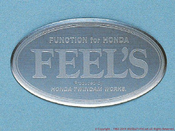 FEEL'S HONDA TWINCAM OVAL TYPE EMBLEM FOR  Feels-00951