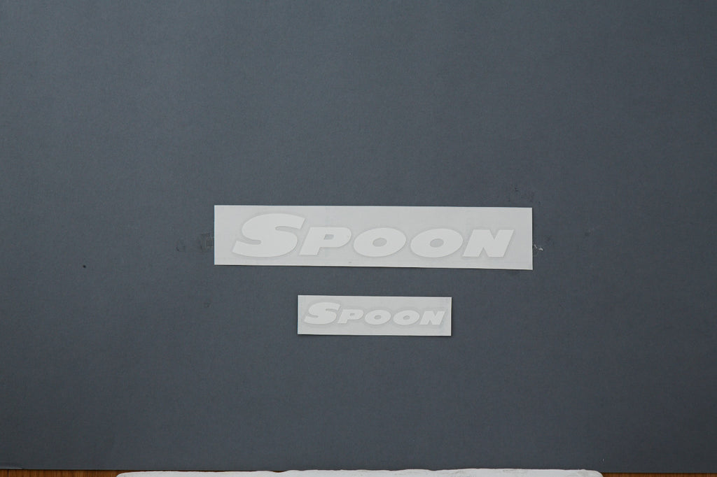 SPOON WHITE [200/100mm] TEAM STICKER For UNIVERSAL FITTING ALL-90000-W00