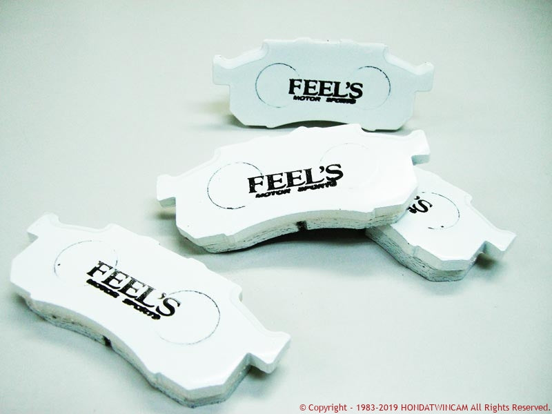 FEEL'S HONDA TWINCAM BRAKE PADS (STREET) REAR FOR HONDA CR-X EF8 Feels-00451