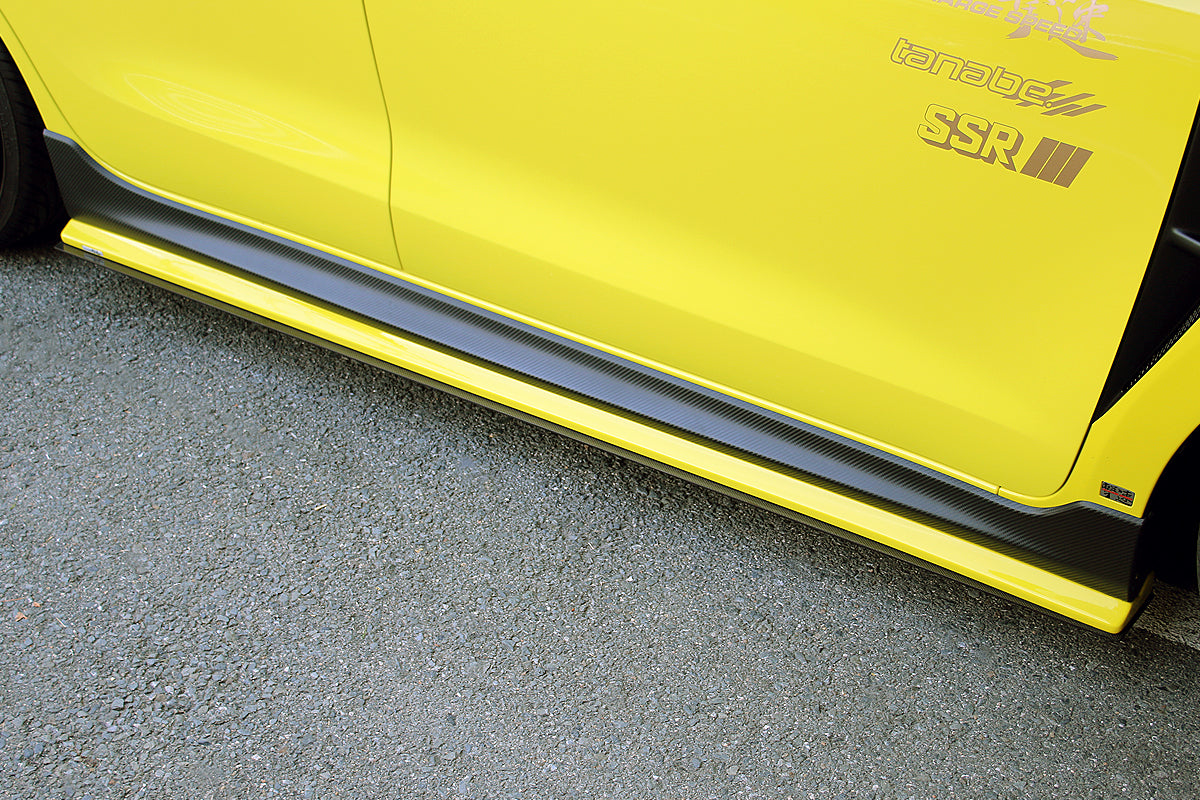 CHARGE SPEED SIDE UNDER SPOILER. SIDE UNDER PLATE FRP・CARBON FOR SUZUKI SWIFT SPORT ZC33S CAHRGESPEED-00006