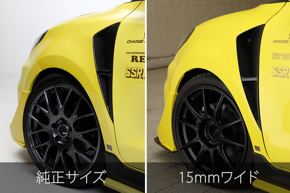 CHARGE SPEED 15MM WIDE FRONT FENDER WITH DUCT FRP FOR SUZUKI SWIFT