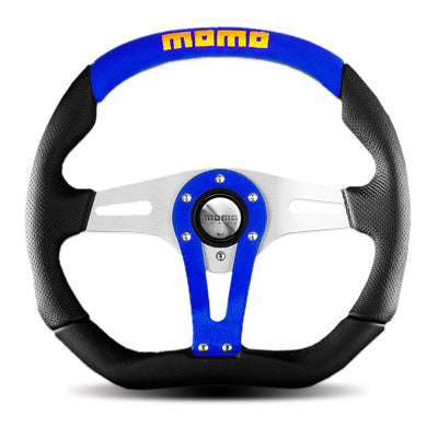 MOMO トレック　ブルー　T3 MOMO TREK BLUE STEERING WHEEL T-3 - Black Hawk Japan