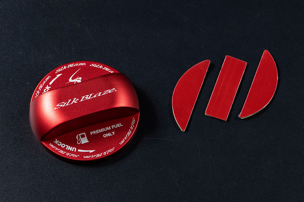 K'SPEC SILKBLAZE FUEL CAP COVER RED FOR NISSAN SB-FCC-006