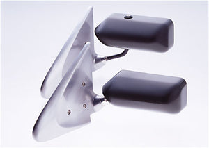 CRAFT SQUARE TOURING COMPETITION MIRROR TRIANGULAR CORNER MOUNT BLUE MIRROR FOR HONDA INTEGRA DC5 TCA-F-DC5-BLUE-LENS